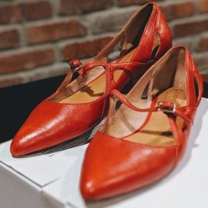 Corso Como Red Leather Flats